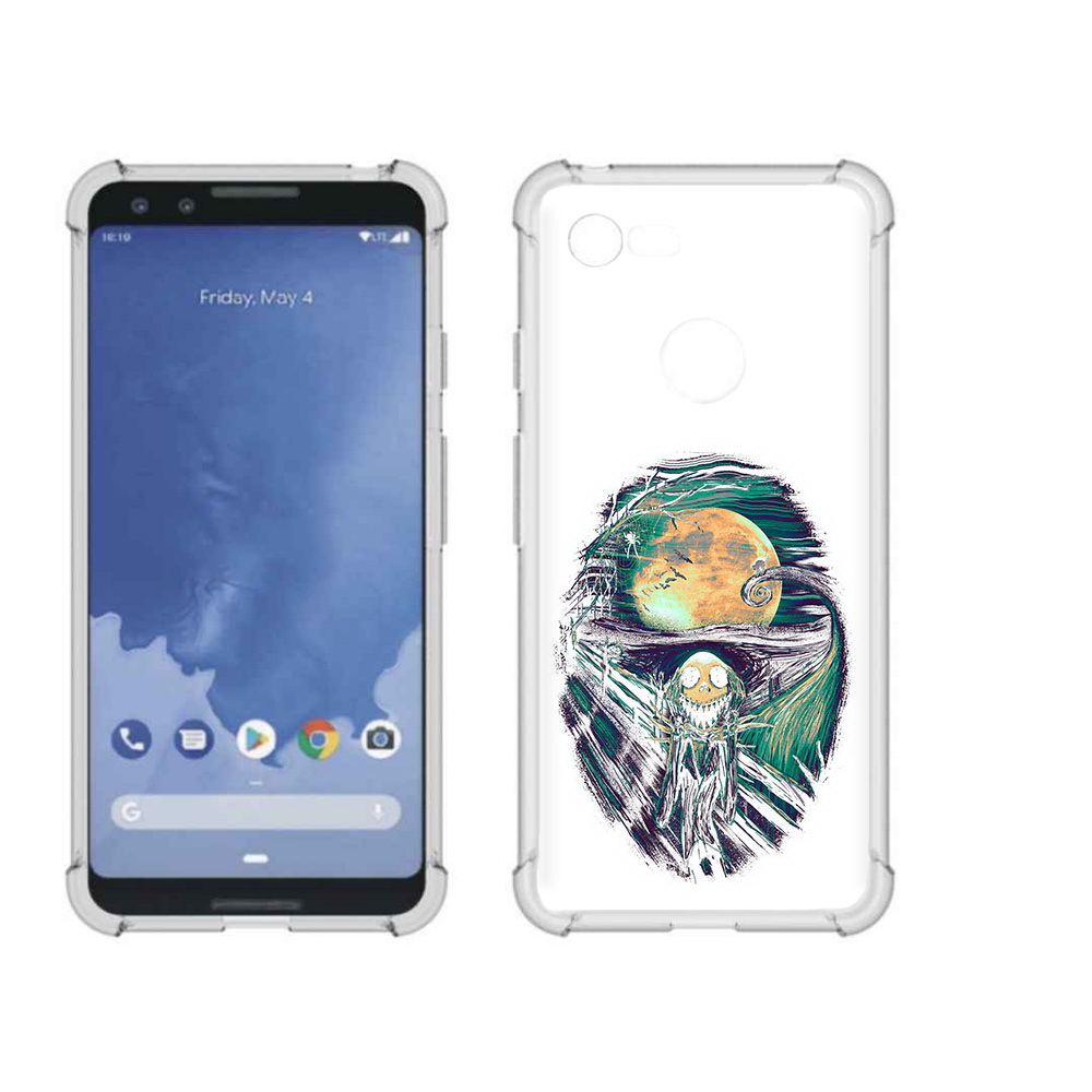 

Чехол MyPads Tocco для Google Pixel 3 зубастое существо абстракция, Прозрачный, Tocco