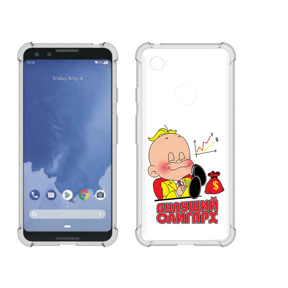 

Чехол MyPads Tocco для Google Pixel 3 Будущий олигарх, Прозрачный, Tocco