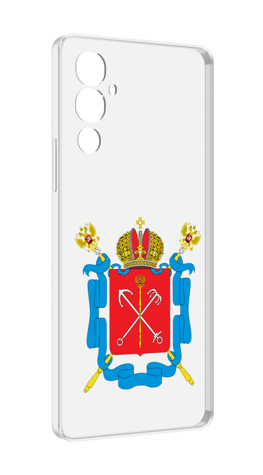 

Чехол MyPads герб-санкт-петербург для Tecno Pova 4, Прозрачный, Tocco