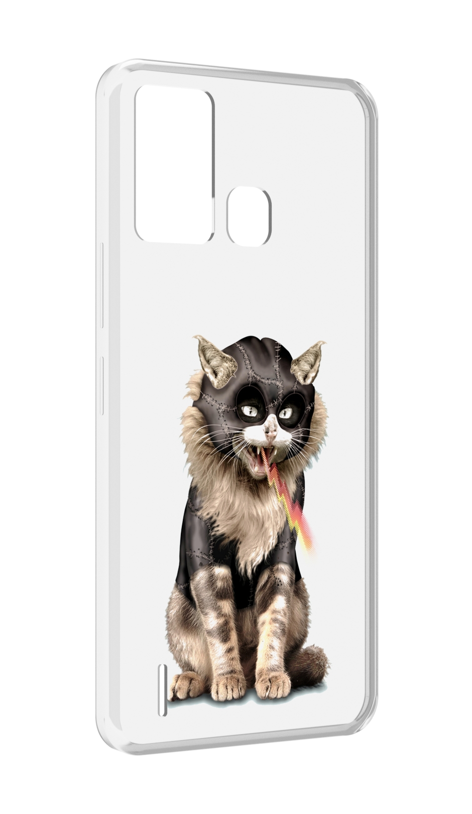 

Чехол MyPads дьяволский кот для ITEL S16 / ITEL Vision 1 Pro, Прозрачный, Tocco
