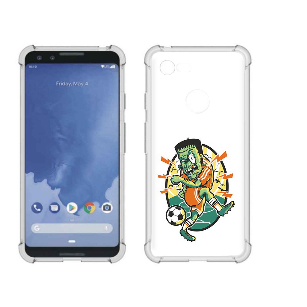 

Чехол MyPads Tocco для Google Pixel 3 зомби футболист, Прозрачный, Tocco