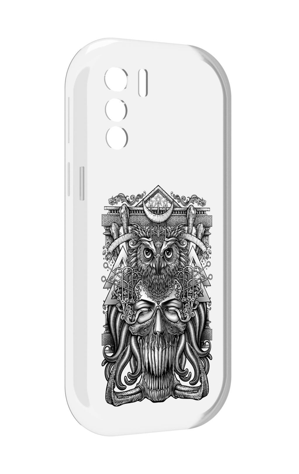 

Чехол MyPads зубастая сова для UleFone Note 13P, Прозрачный, Tocco