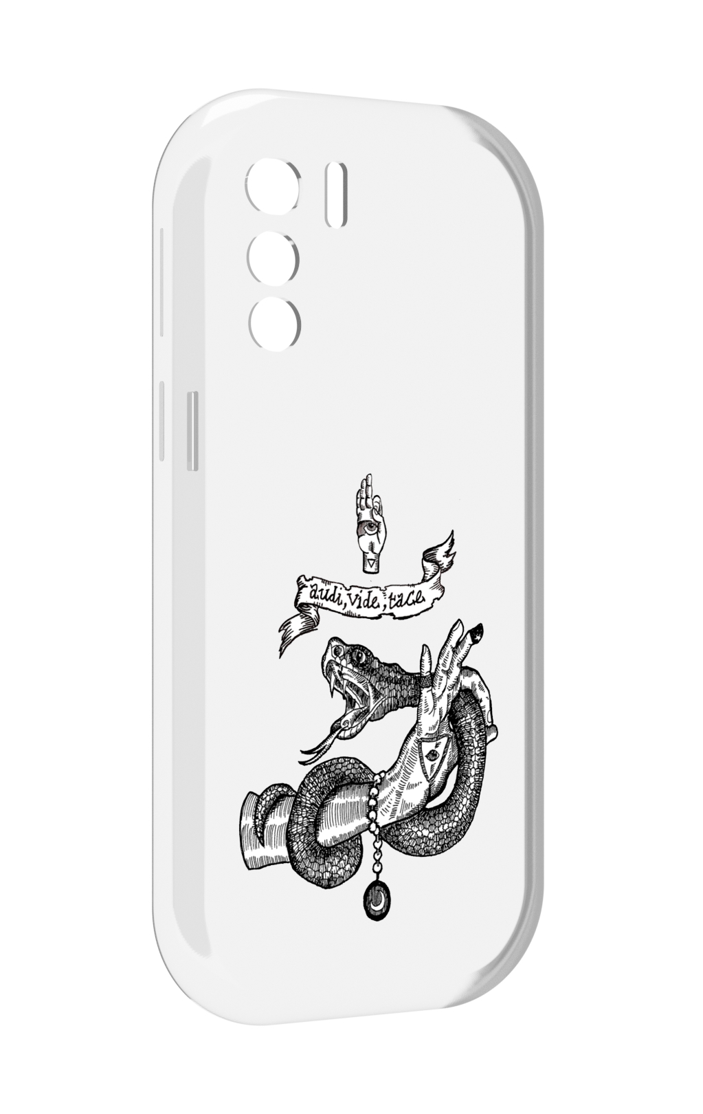 

Чехол MyPads змея на руке рисунок для UleFone Note 13P, Прозрачный, Tocco