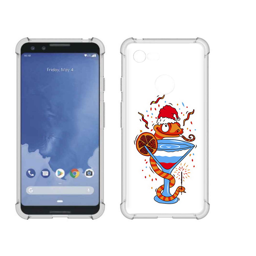 

Чехол MyPads Tocco для Google Pixel 3 змейка, Прозрачный, Tocco