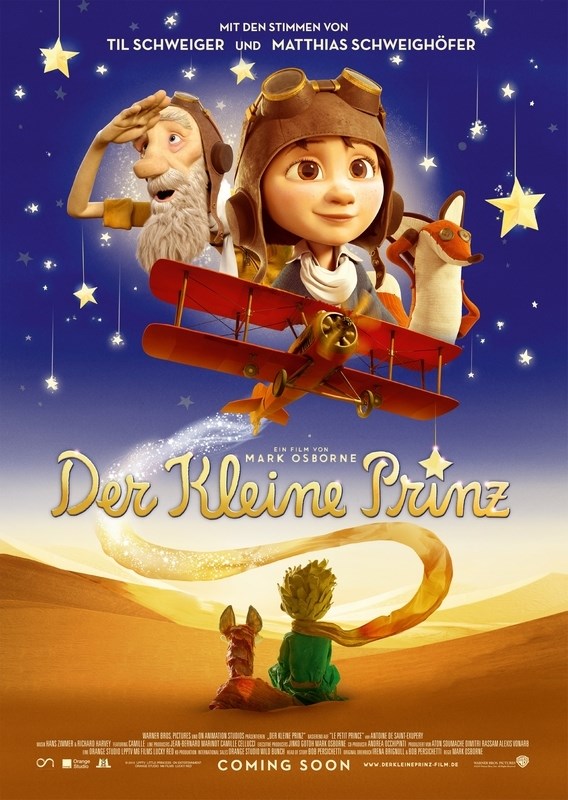 

Постер к мультфильму "Маленький принц" (The Little Prince) 50x70 см