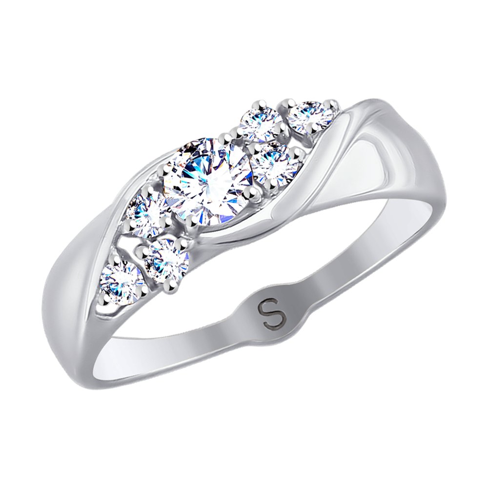 Кольцо с Swarovski Zirconia (арт. Т147017701-01)