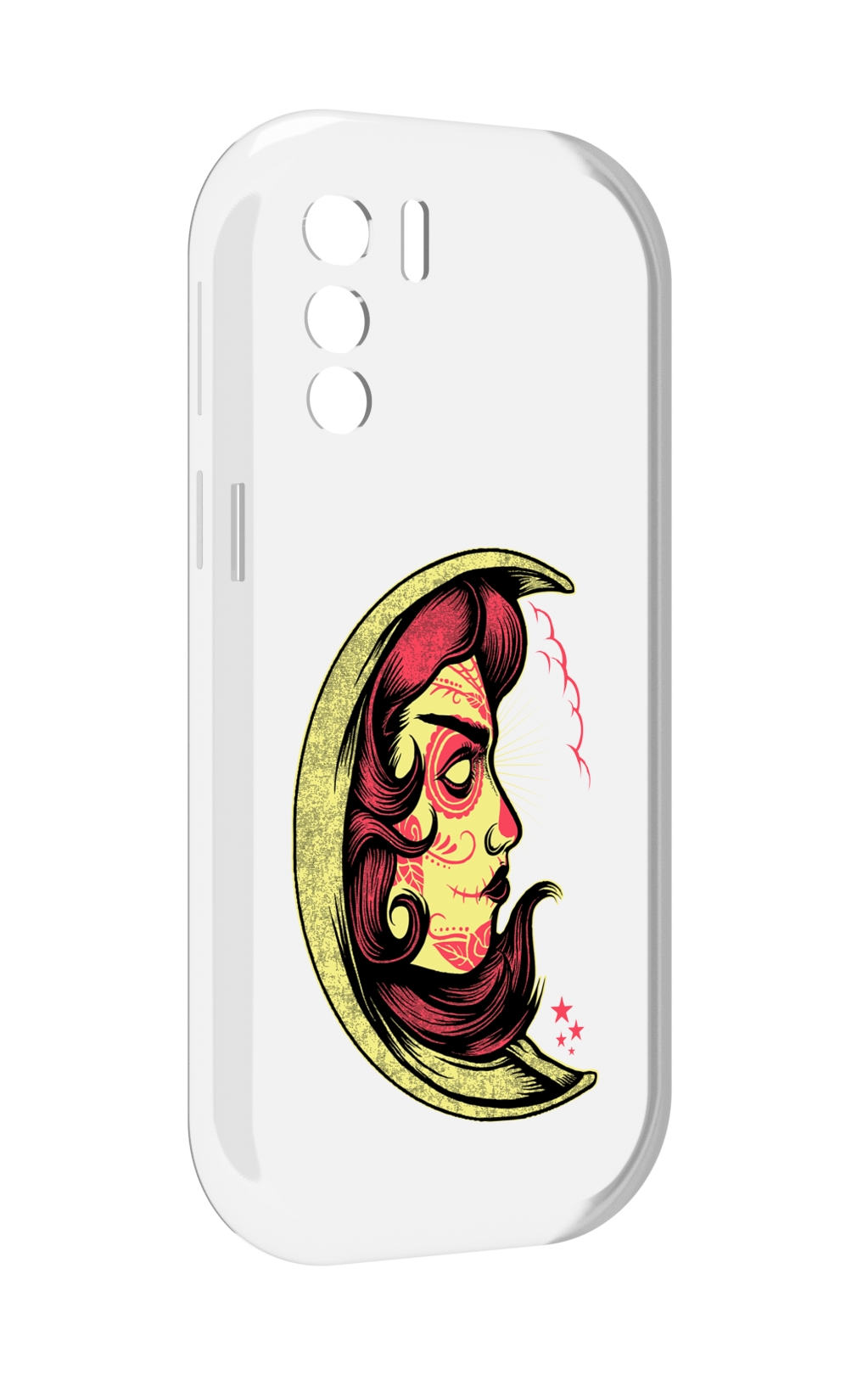 

Чехол MyPads желтый полумесяц с лицом девушки для UleFone Note 13P, Прозрачный, Tocco