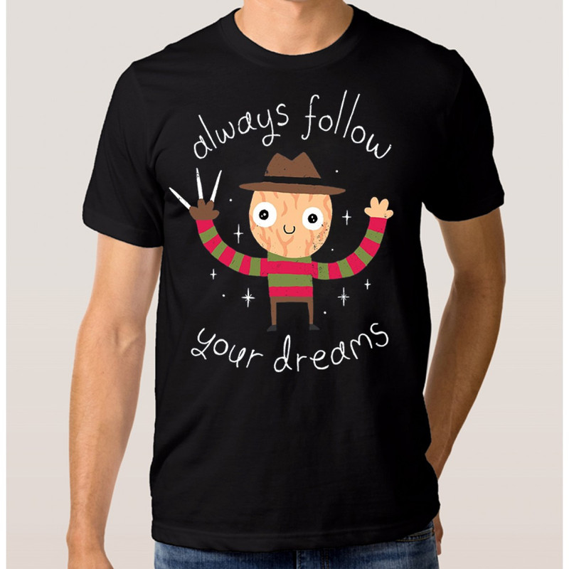 фото Футболка мужская always follow your dreams dream shirts черная 2xl