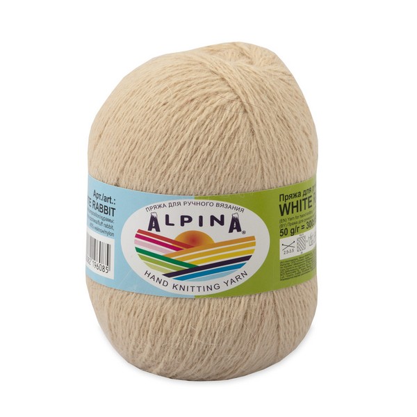 

Пряжа Alpina White Rabbit 10 шт. в упак. цвет №267 св.бежевый, 300 м