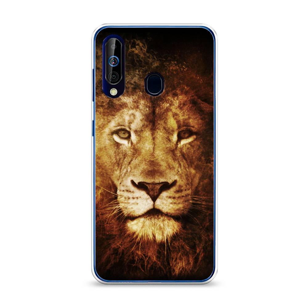 

Чехол на Samsung Galaxy A60 "Лев", Черный;коричневый;желтый, 28250-6