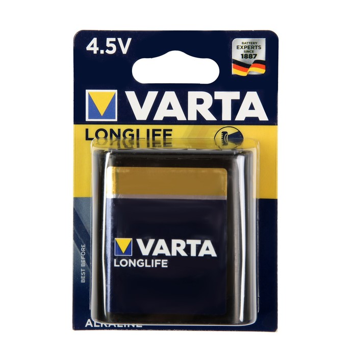 

Батарейка алкалиновая Varta LONGLIFE 4.5V блистер 1 шт