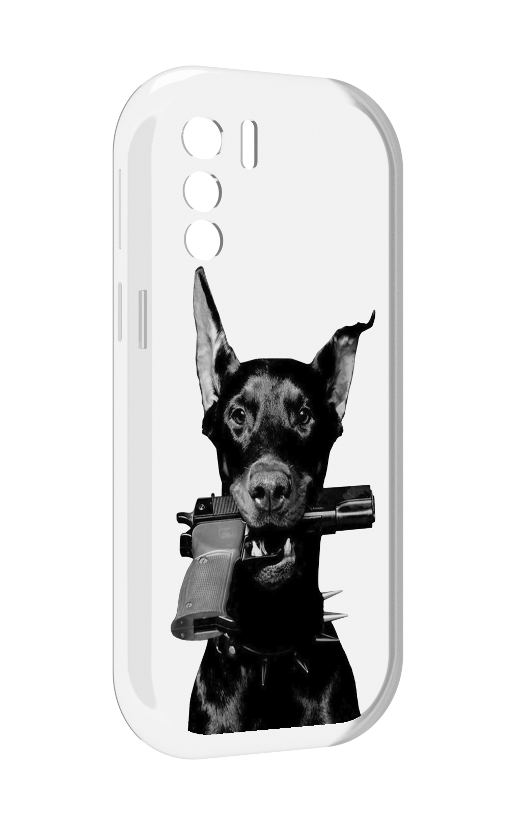 

Чехол MyPads доберман с пистолетом для UleFone Note 13P, Прозрачный, Tocco
