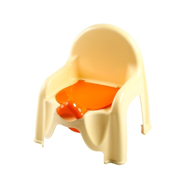 фото Горшок-стульчик с крышкой, цвет жёлтый альтернатива