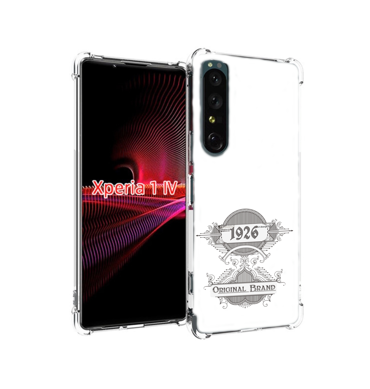 

Чехол накладка MyPads логотип черно белый для Sony Xperia 1 IV, Прозрачный, Tocco