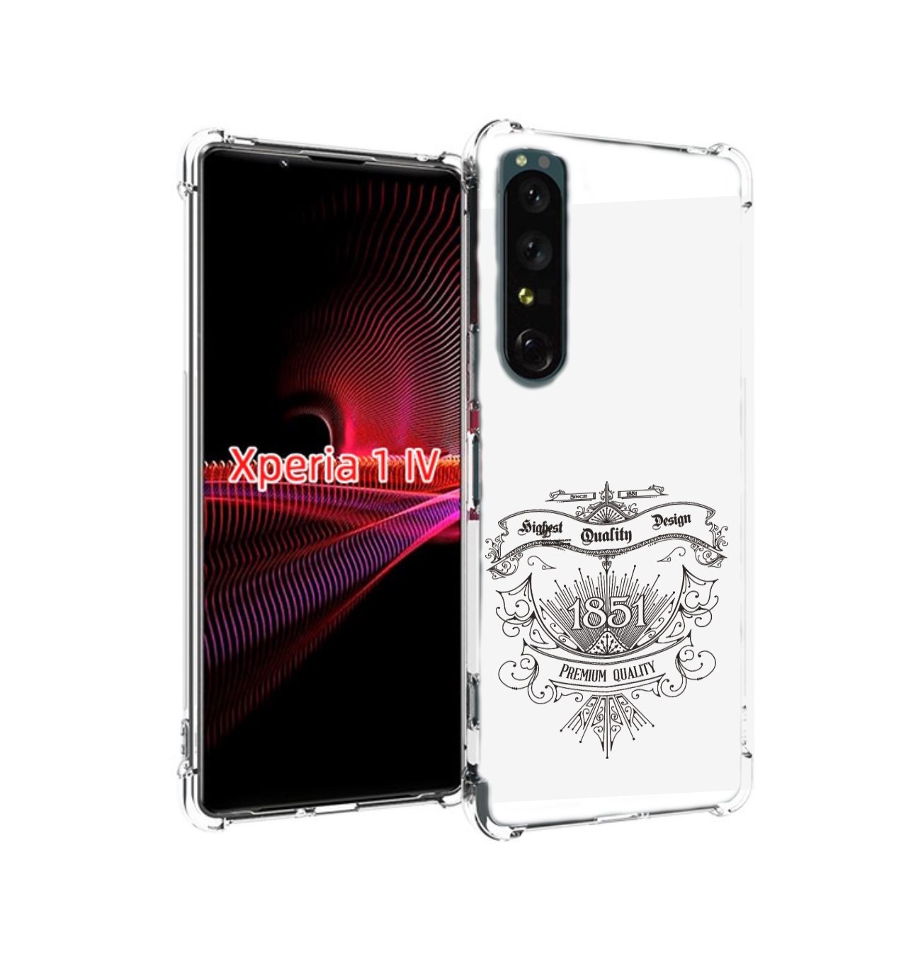 

Чехол накладка MyPads логотип 1851 год для Sony Xperia 1 IV, Прозрачный, Tocco