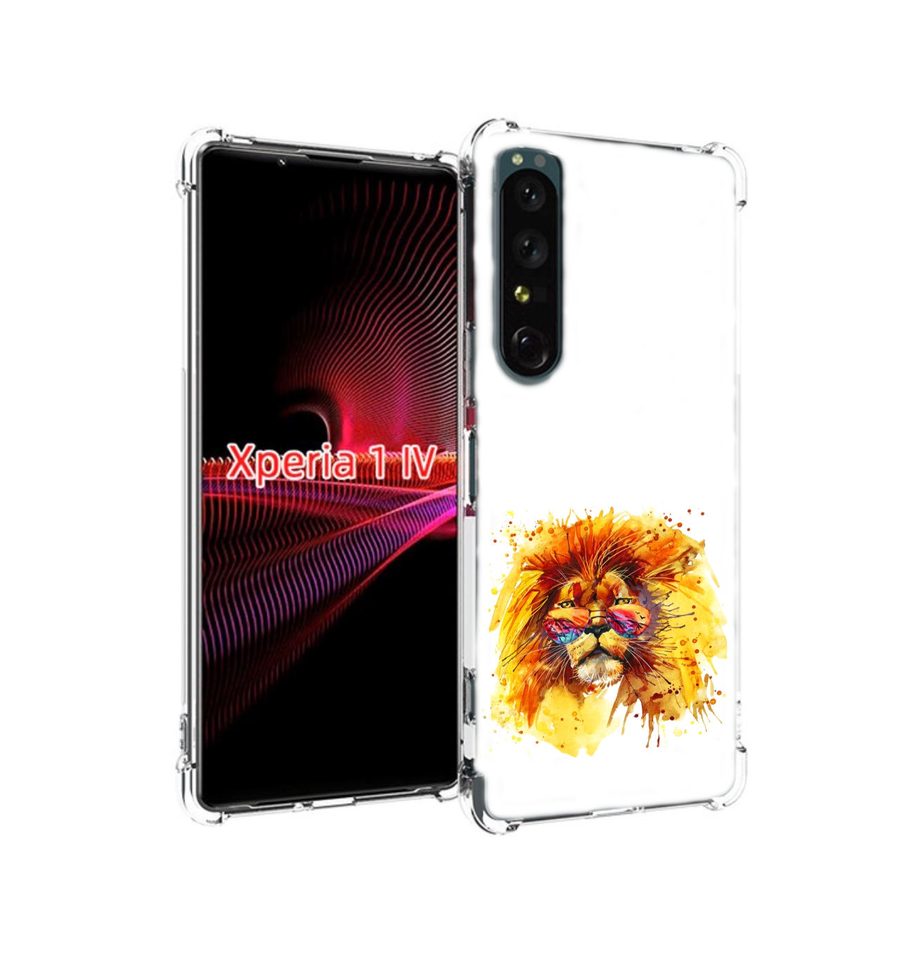 

Чехол накладка MyPads лев в очках для Sony Xperia 1 IV, Прозрачный, Tocco