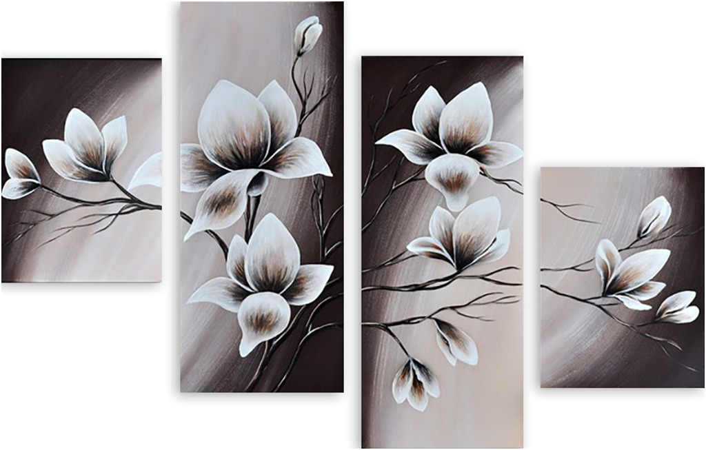 

Картина модульная на холсте Модулка Чёрное и белое 90x65 см, 602