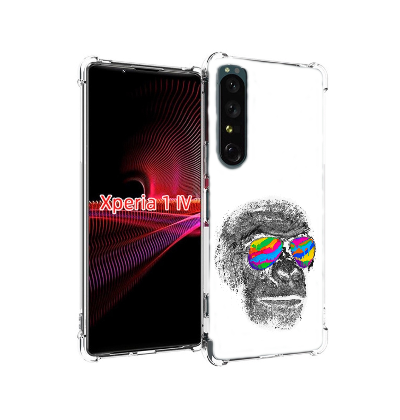

Чехол накладка MyPads крутая обезьяна в очках для Sony Xperia 1 IV, Прозрачный, Tocco
