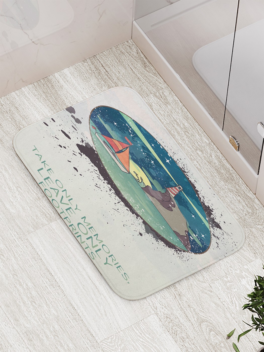 

Коврик противоскользящий для ванной, сауны, бассейна, 77х52 см bath_77433 JoyArty