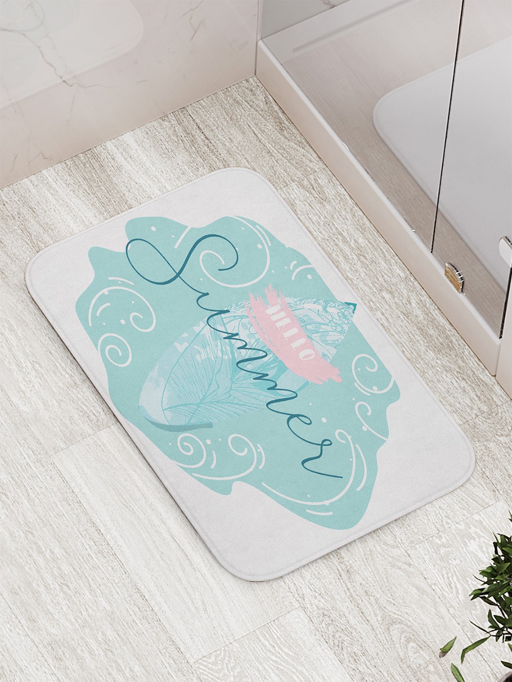 

Коврик противоскользящий для ванной, сауны, бассейна, 77х52 см bath_77431 JoyArty