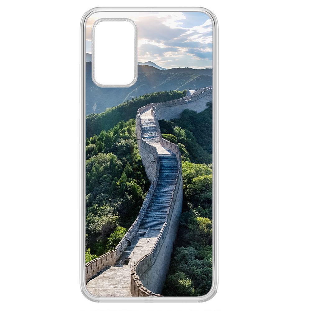 Чехол-накладка Krutoff Clear Case Китай, Великая Стена для Samsung Galaxy A03s (A037)