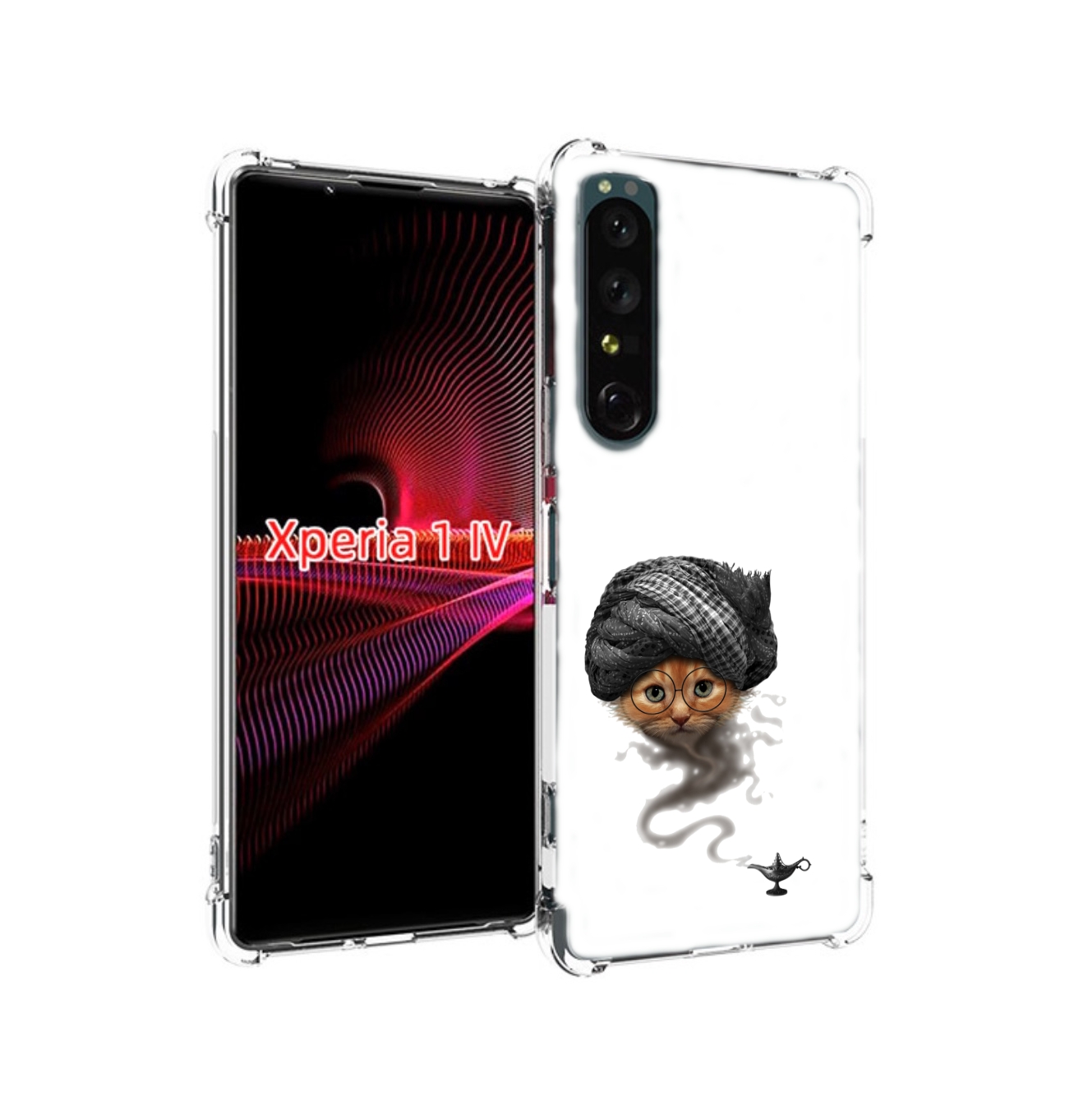 

Чехол накладка MyPads кот джин для Sony Xperia 1 IV, Прозрачный, Tocco
