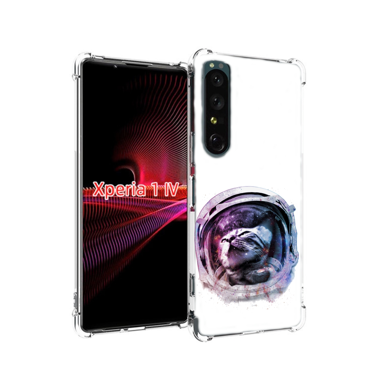 

Чехол накладка MyPads кот в шлеме для Sony Xperia 1 IV, Прозрачный, Tocco