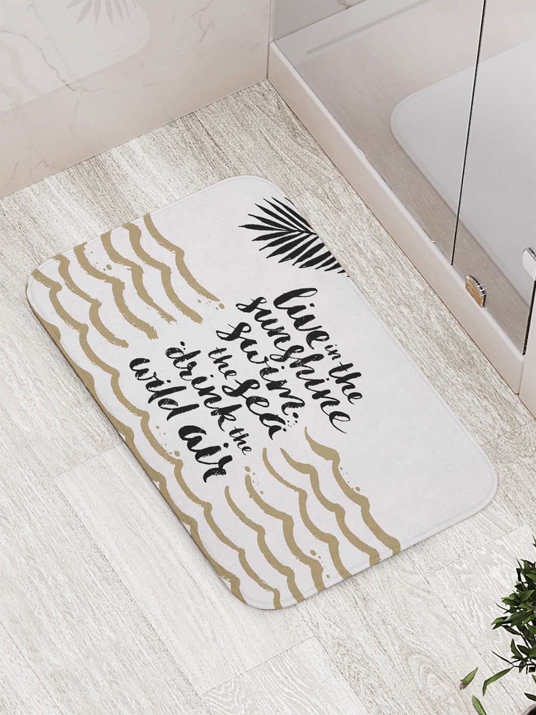 

Коврик противоскользящий для ванной, сауны, бассейна, 77х52 см bath_77416 JoyArty