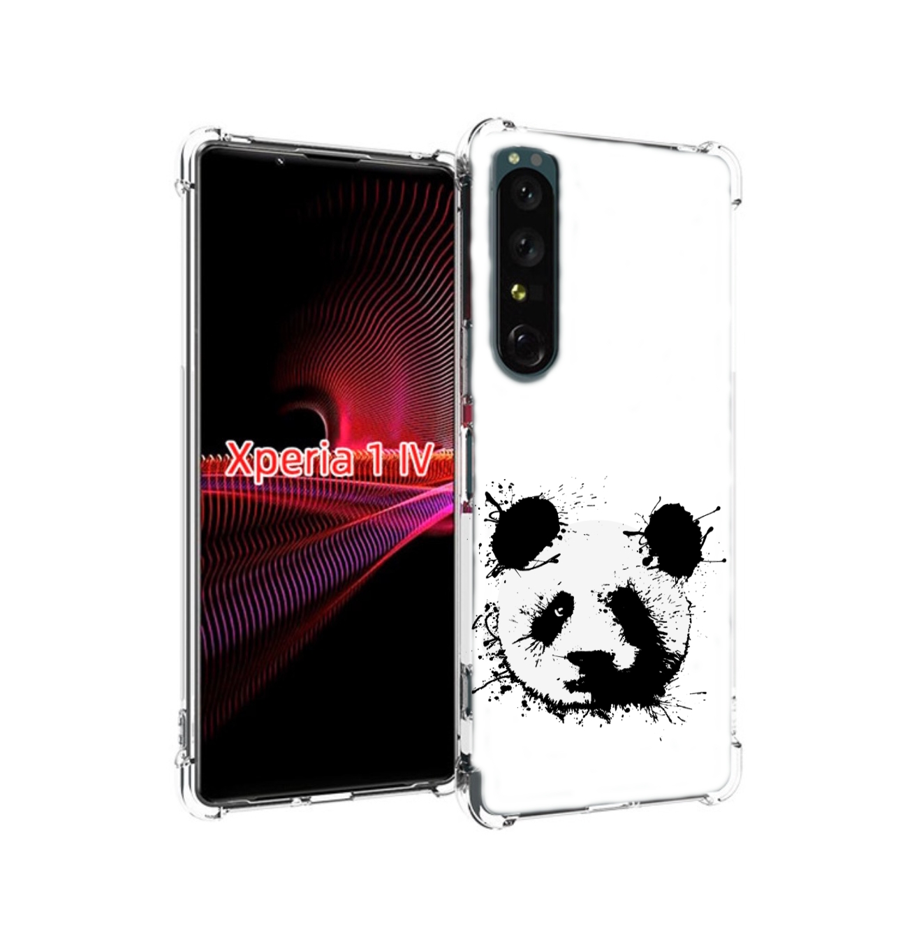 

Чехол накладка MyPads клякса-панда для Sony Xperia 1 IV, Прозрачный, Tocco