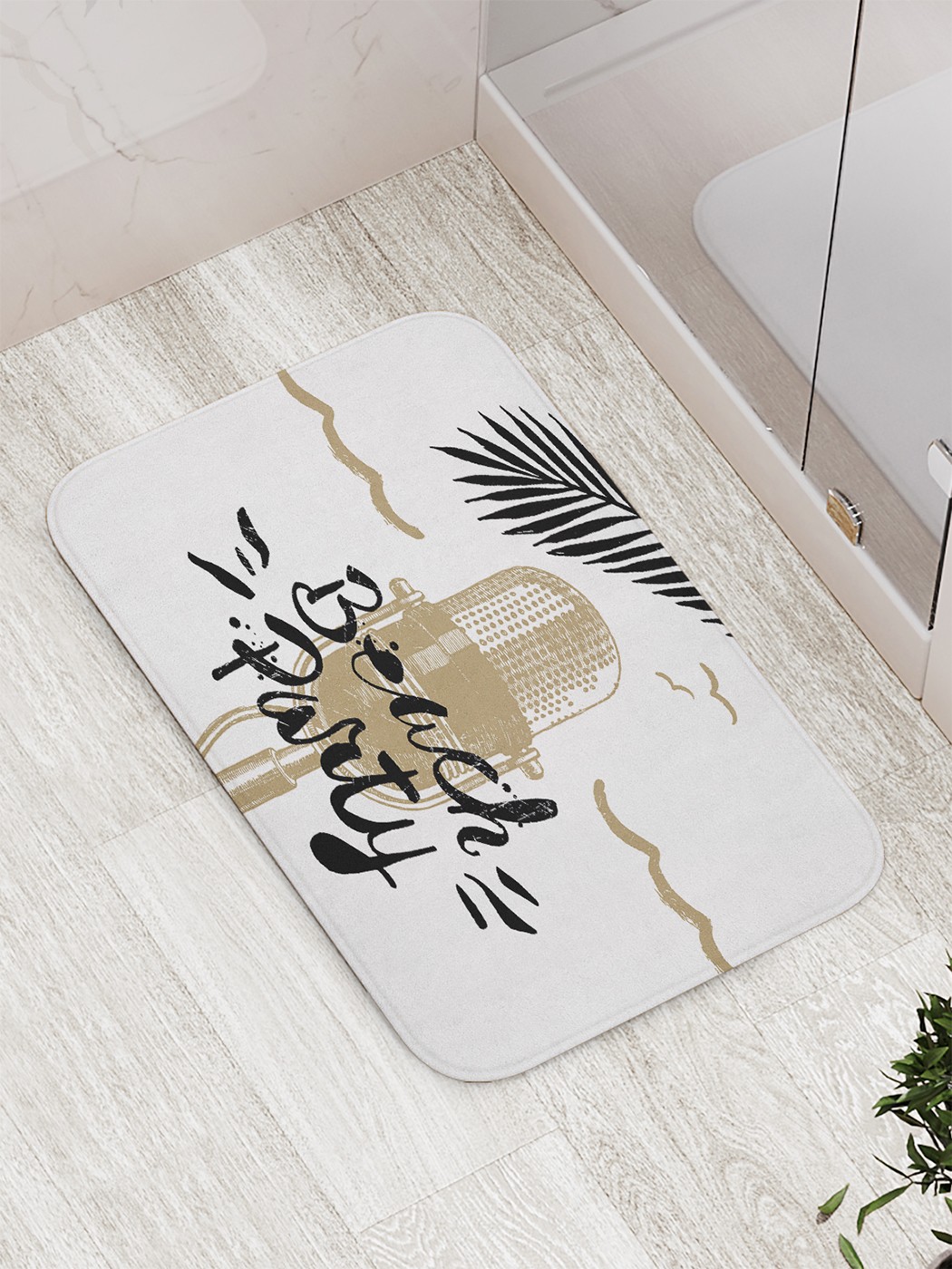 

Коврик противоскользящий для ванной, сауны, бассейна, 77х52 см bath_77409 JoyArty