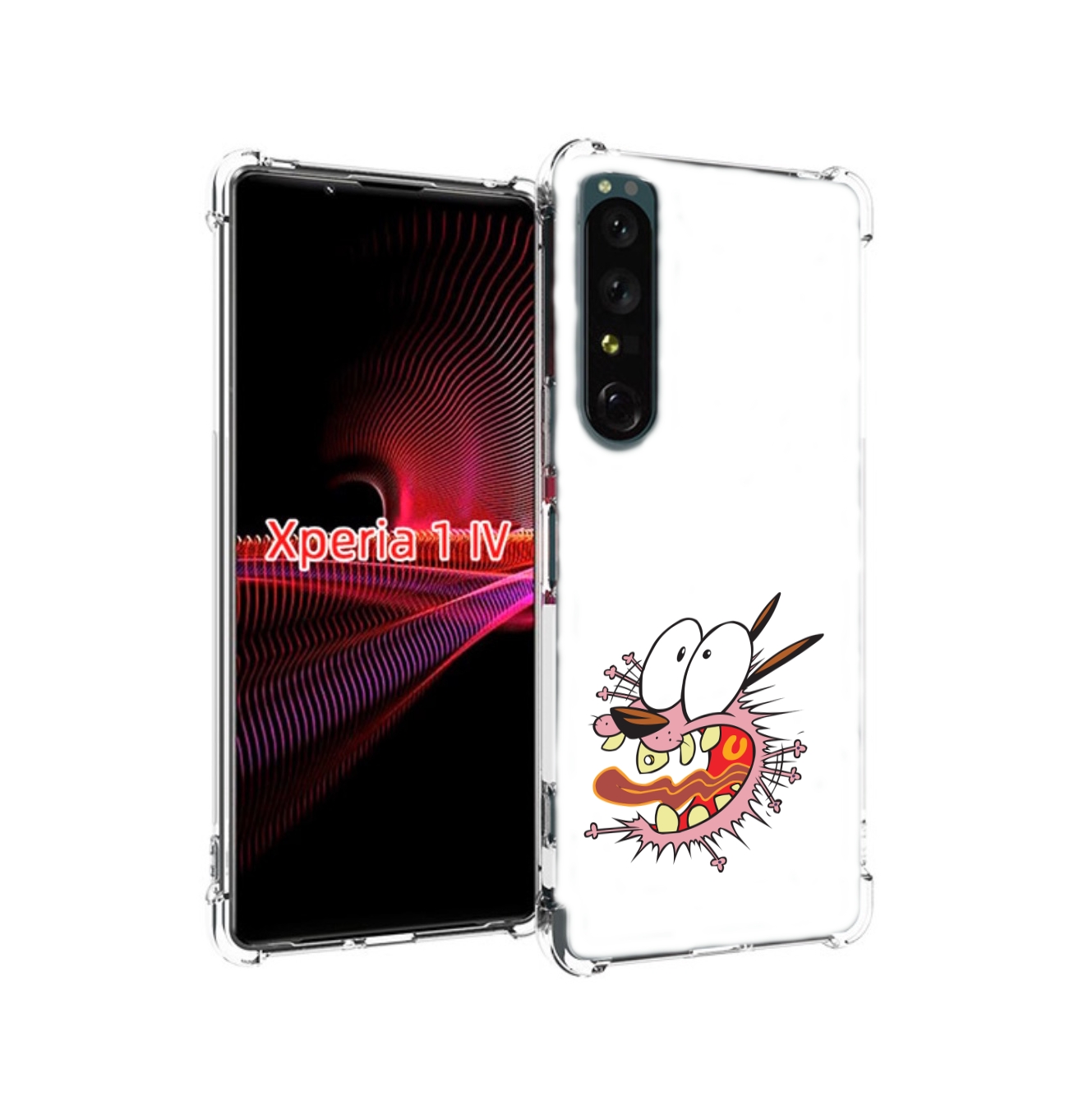 

Чехол задняя-панель-накладка-бампер MyPads испуганный бобик для Sony Xperia 1 IV против..., Прозрачный, Tocco