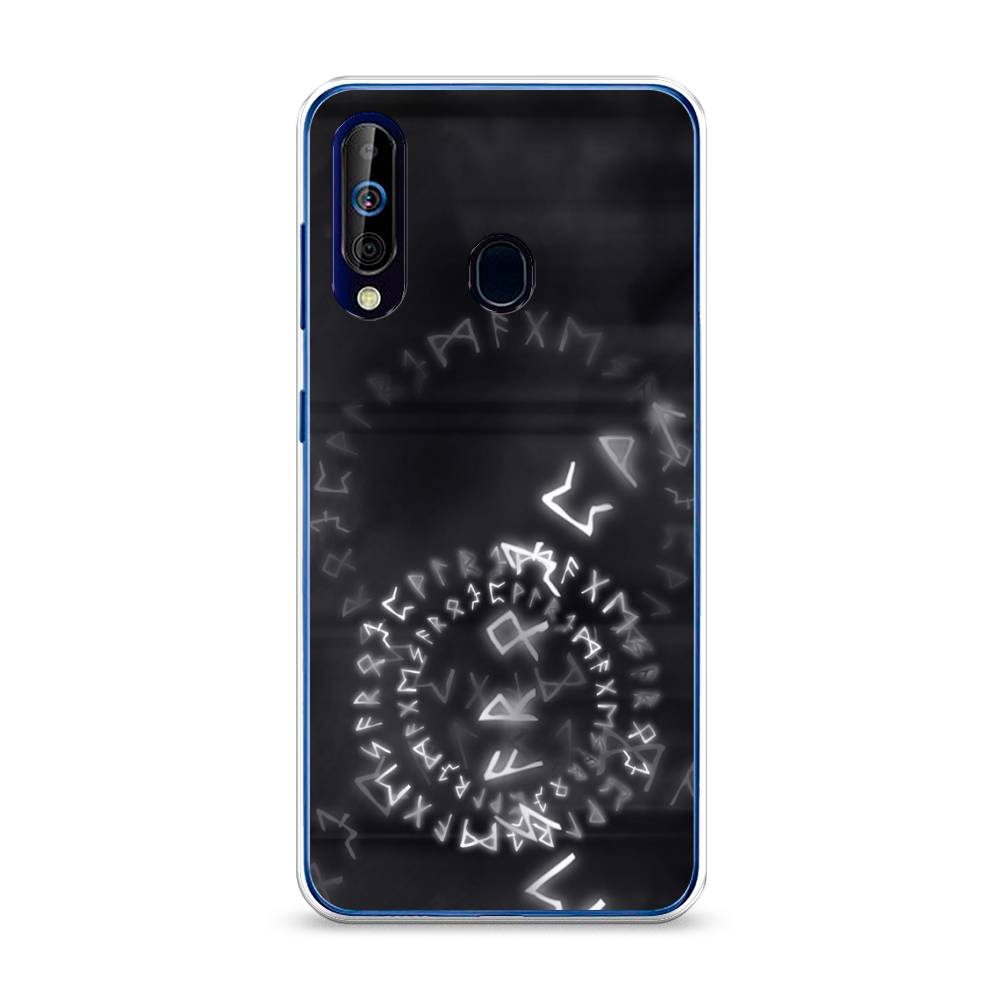 

Чехол на Samsung Galaxy A60 "Руны", Серый;черный, 28250-3