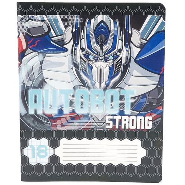 

Тетрадь Hasbro Transformers А5 в клетку 18 л в ассортименте