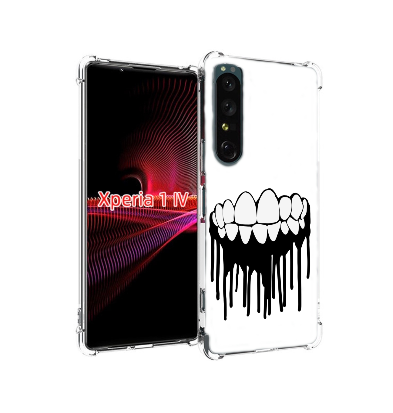 

Чехол накладка MyPads зубы для Sony Xperia 1 IV, Прозрачный, Tocco