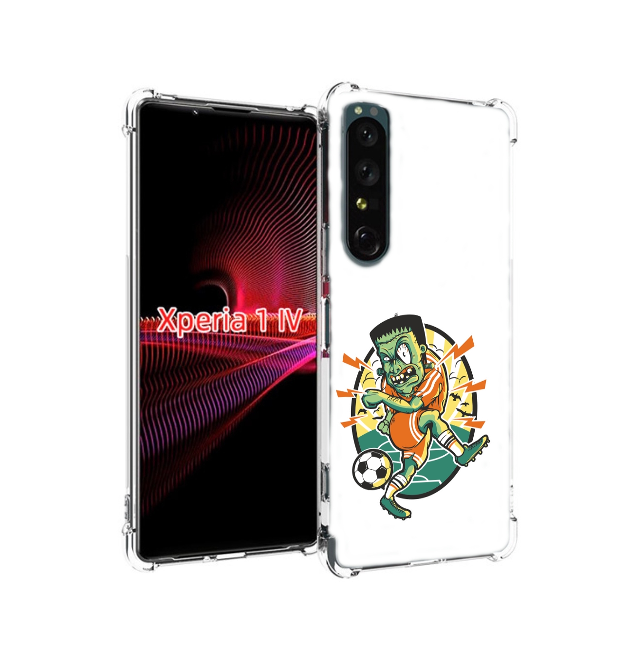 

Чехол накладка MyPads зомби футболист для Sony Xperia 1 IV, Прозрачный, Tocco