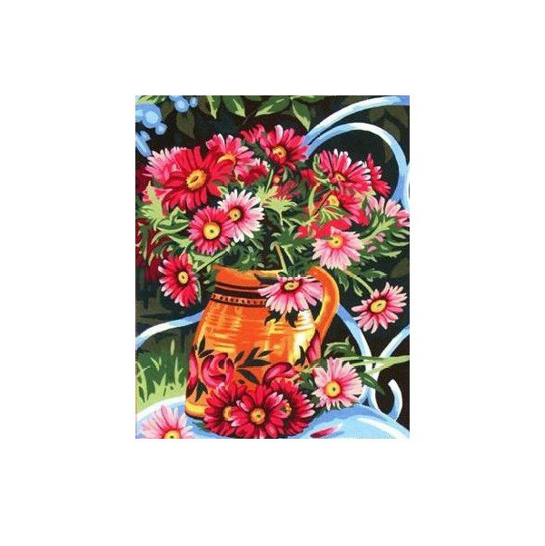 фото Канва с рисунком margot 'хризантемы' 40*50 см mrc1531-356