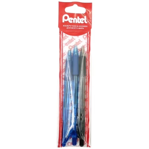 

Ручка шариковая Pentel 3 шт в ассортименте