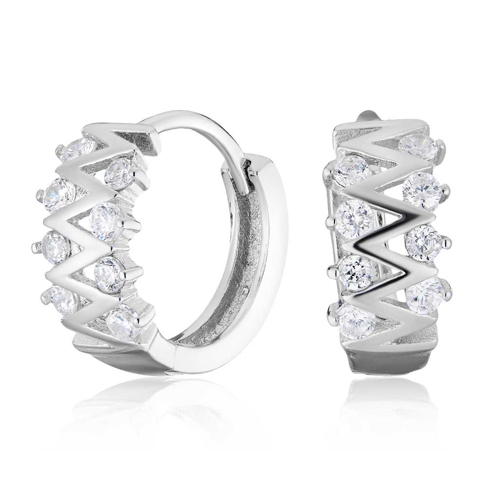 

Серьги из серебра с фианитом ЮВЕЛИР КАРАТ TE4872