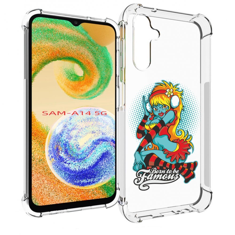 

Чехол MyPads нарисованная девушка в наушниках для Samsung Galaxy A14 5G, Прозрачный, Tocco