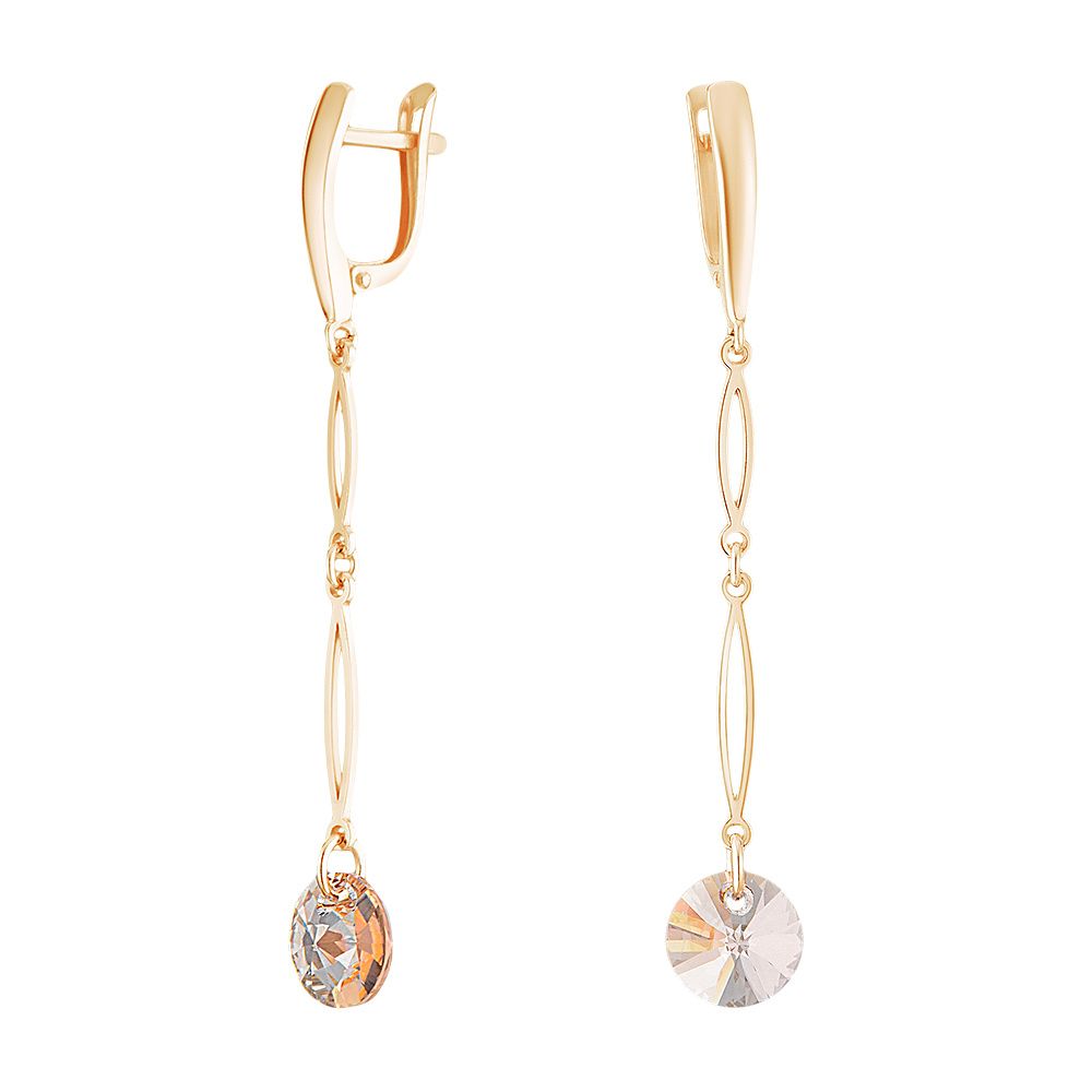 

Серьги из серебра со swarovski ЮВЕЛИР КАРАТ 2129428/94п, 2129428/94п
