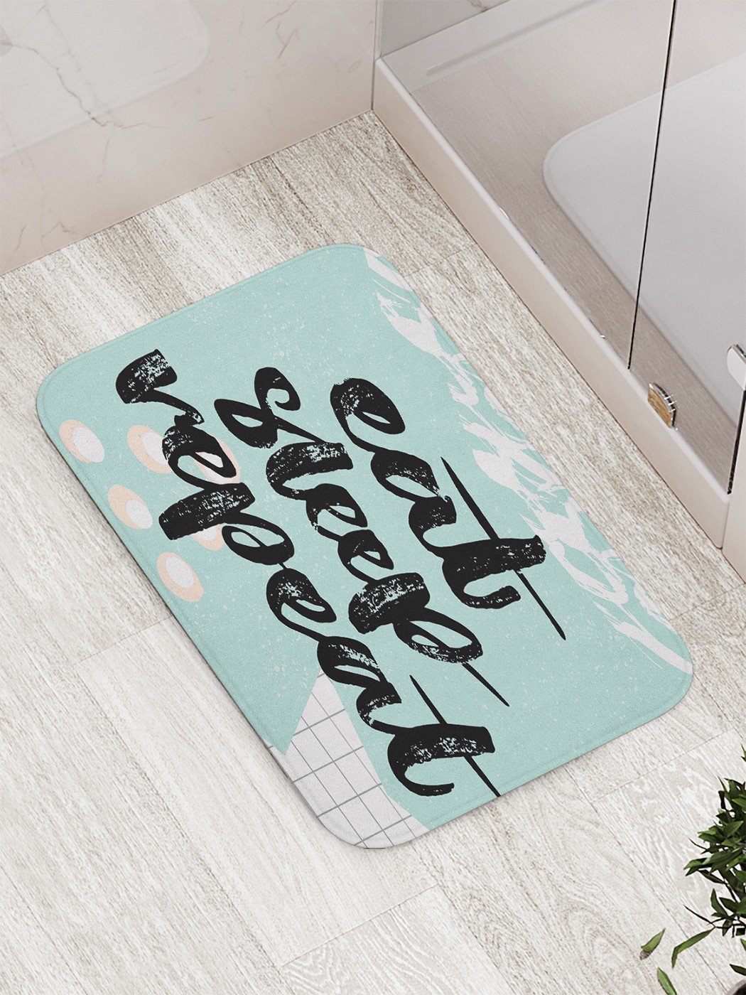 

Коврик противоскользящий для ванной, сауны, бассейна, 77х52 см bath_77327 JoyArty