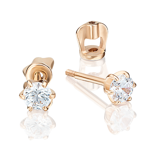 

Пусеты из красного золота с фианитом PLATINA jewelry 02-2072-00-501-1110-38_0, 02-2072-00-501-1110-38_0