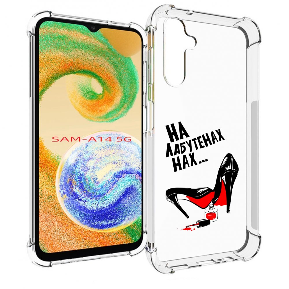 

Чехол MyPads на лабутенах для Samsung Galaxy A14 5G, Прозрачный, Tocco