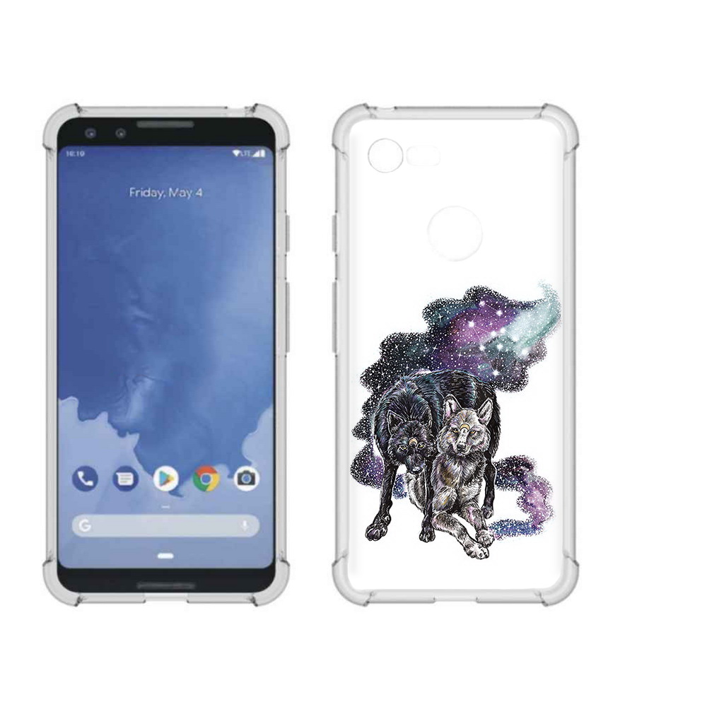 

Чехол MyPads Tocco для Google Pixel 3 звездные волки, Прозрачный, Tocco