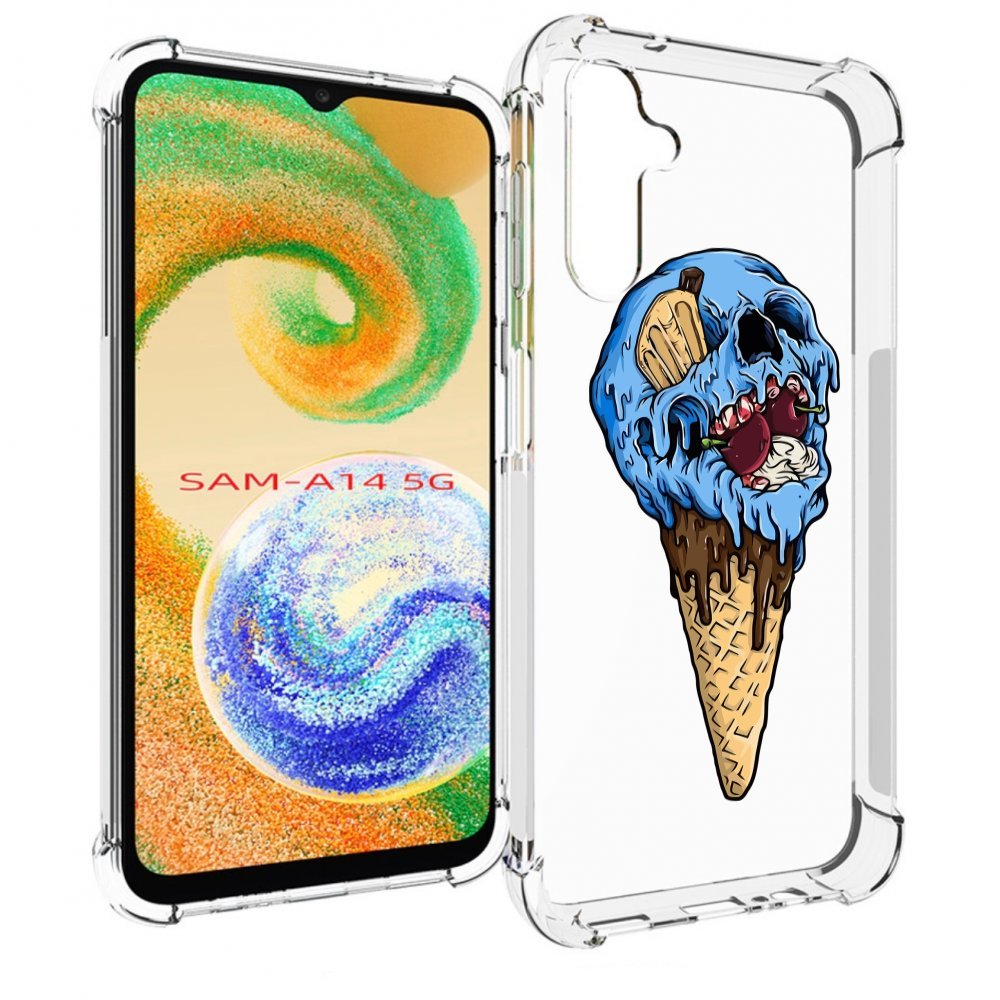 

Чехол MyPads мороженное череп для Samsung Galaxy A14 5G, Прозрачный, Tocco