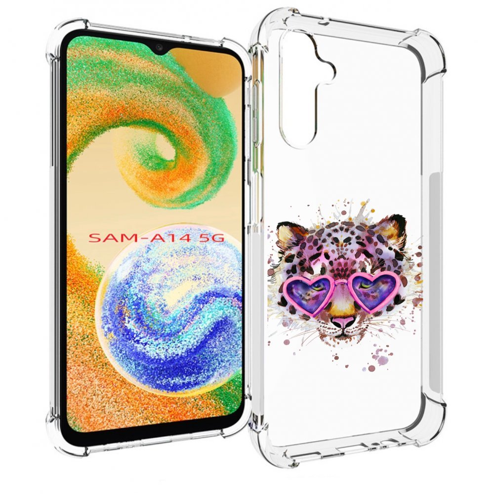 

Чехол MyPads модный леопард для Samsung Galaxy A14 5G, Прозрачный, Tocco