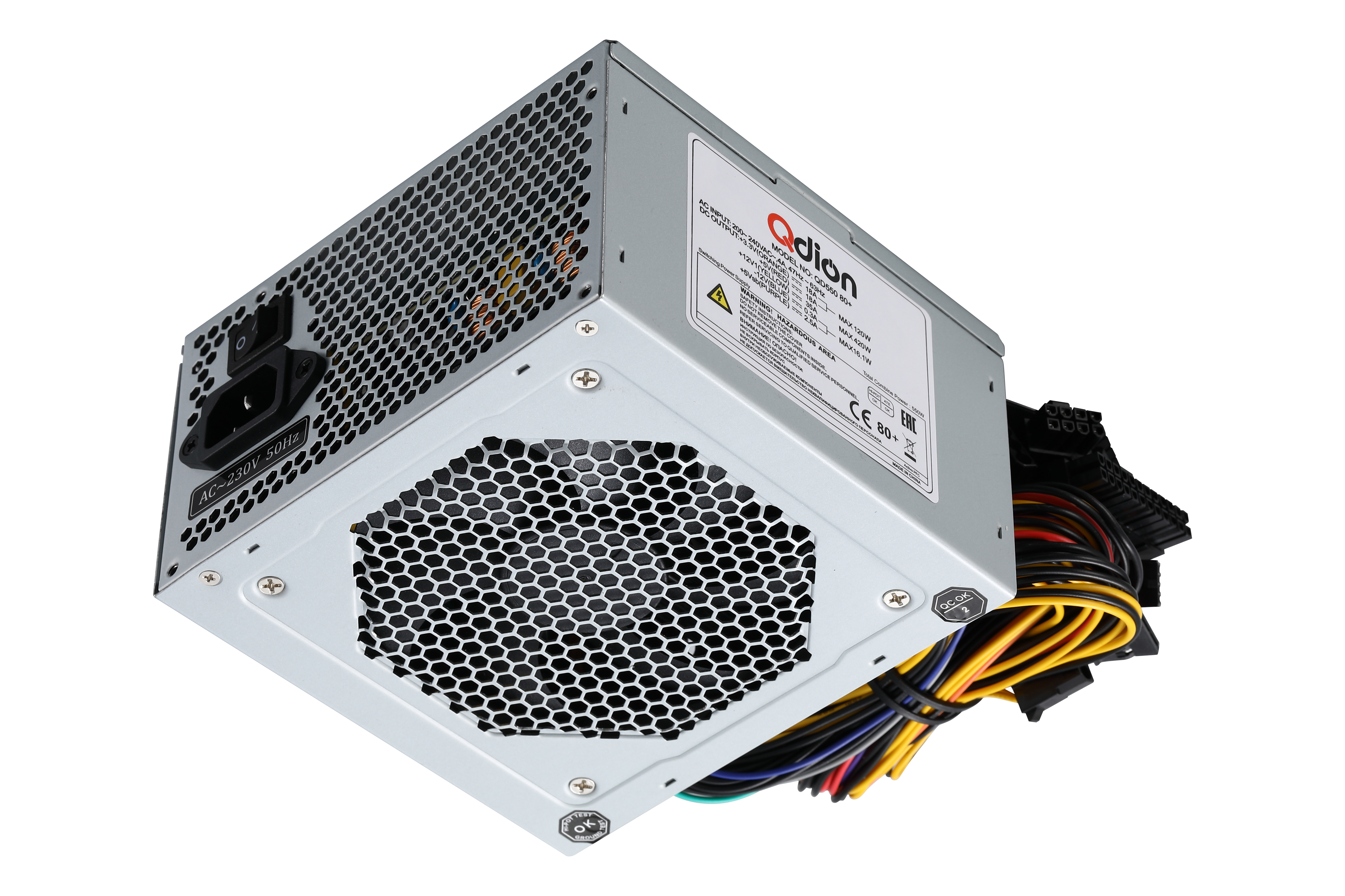 фото Блок питания fsp q-dion 550w atx (24+4+6пин) 550w (qd550 80+)