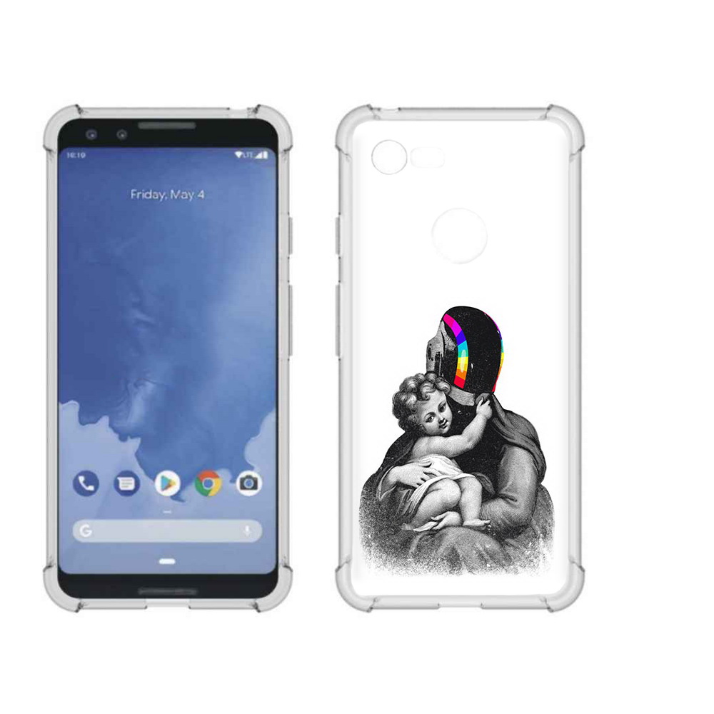 

Чехол MyPads Tocco для Google Pixel 3 защитник в шлеме, Прозрачный, Tocco