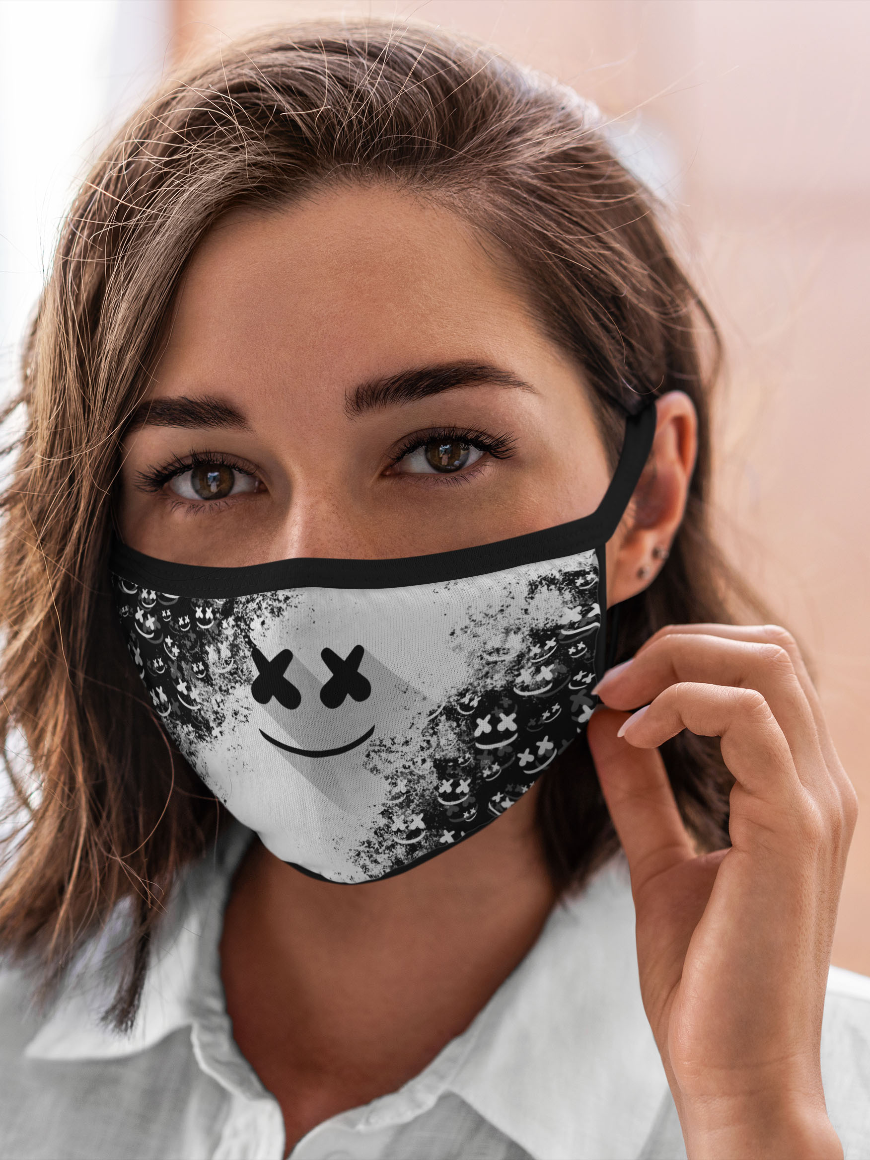 

Многоразовая маска унисекс Burnettie Marshmello, Разноцветный, Marshmello