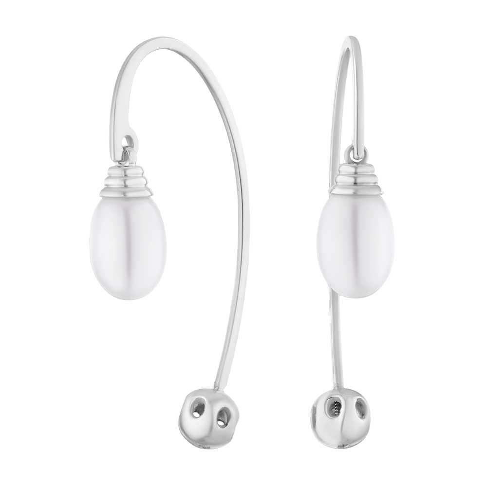 

Серьги из серебра с жемчугом ЮВЕЛИР КАРАТ 2529890/9-6,0